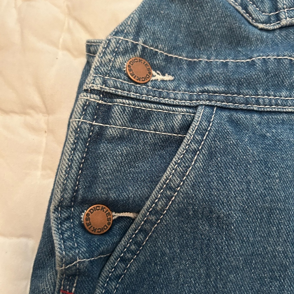 Dickies Blue Denim Overall Jeans Classic Medium-Wash